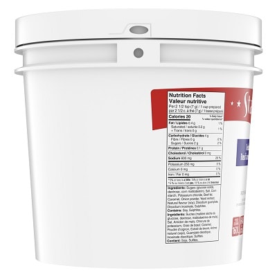 Stafford® Étiquette Bleue Base pour Bouillon au Bœuf Réduite en Sodium 1 x 4.5 kg - 