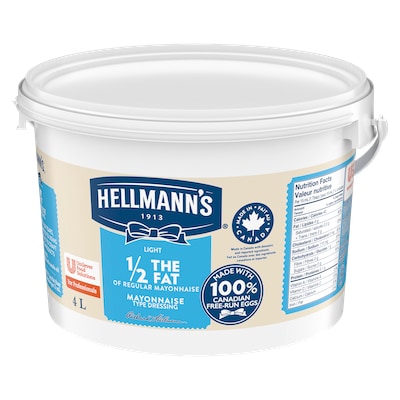 Hellmann's® 1/2 Moins de Gras Mayonnaise Légère 2 x 4 L - Les clients veulent des options plus saines et savoureuses