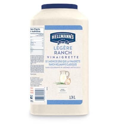Vinaigrette Ranch légère Hellmann’s® 2 x 3,78 L - 
