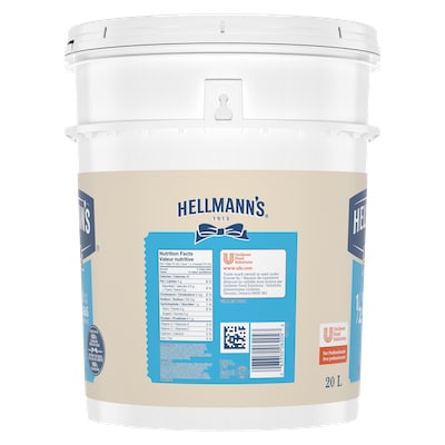 Hellmann's® 1/2 Moins de Gras Mayonnaise Légère Seau 1 x 20 L - 