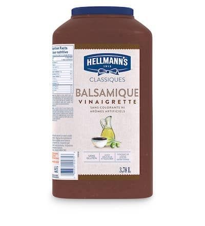 Hellmann's® Classiques Vinaigrette Balsamique 2 x 3.78 L - Agrémentez vos meilleures salades de vinaigrettes qui ont l’aspect, le goût et l’effet d’une vinaigrette maison.
