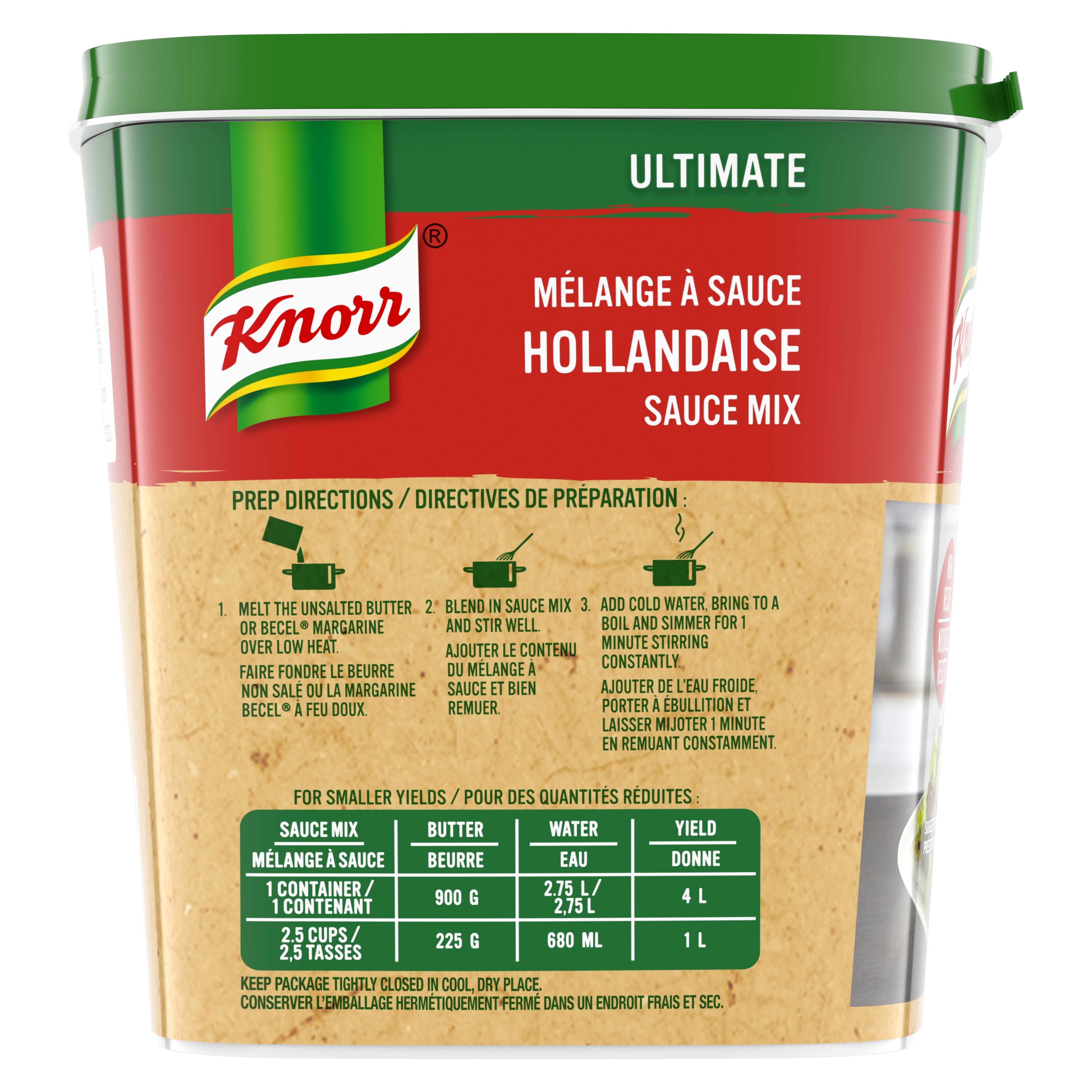 Knorr® Professionnel Ultimate Mélange à Sauce Hollandaise 6 x 500 gr - 