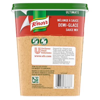Knorr® Professionnel Ultimate Mélange à Sauce Demi-Glace 6 x 813 gr - A demi-glace that has a perfect balance of flavours is critical for beef entrées.