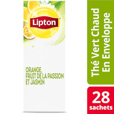 Lipton® Thé Chaud Orange, Fruit de la Passion et Jasmin 6 x 28 sachets - 