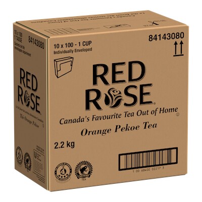 Red Rose® Thé Orange Pekoe 100 sachets par 1 tasse - 