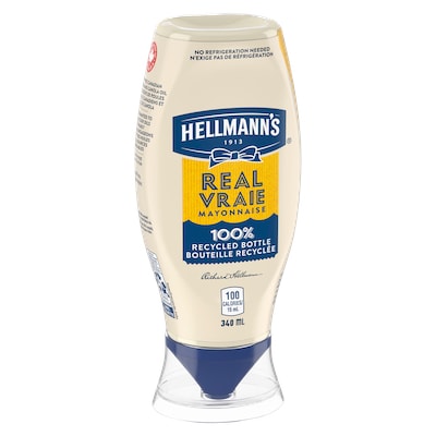 Hellmann's® Vraie Mayonnaise Bouteille à Presser 12x340 ml - 