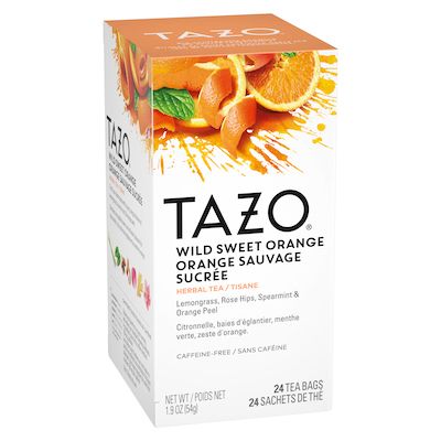 TAZO® Thé Orange Sauvage Sucrée 6 x 24 sachets - Nous préparons nos propres mélanges avec TAZO® Thé Orange Sauvage Sucrée 6 x 24 sachets: osez être différent