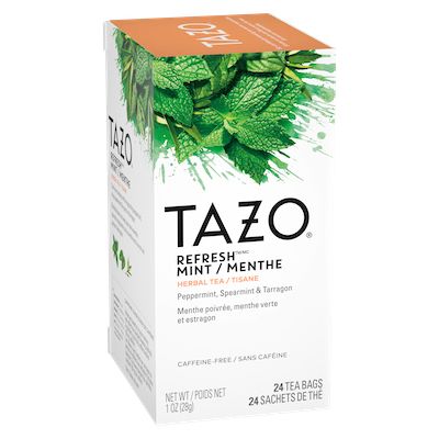 TAZO® Thé Refresh Menthe 6 x 24 sachets - Nous préparons nos propres mélanges avec TAZO® Thé Refresh Menthe 6 x 24 sachets: osez être différent
