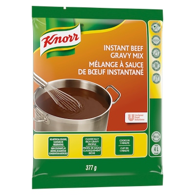 Knorr® Professionnel Mélange à Sauce au Bœuf 6 x 377 gr - Knorr® Mélange à Sauce au Bœuf 6 x 377 gr permet d'obtenir facilement une nourriture simple et propre. Les sauces Knorr® sont réinventées par nos chefs en pensant à votre cuisine.