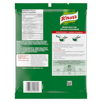 Knorr® Professionnel Mélange à Sauce Brune 6 x 408 g - Knorr® Professionnel Mélange à Sauce Brune 6 x 408 g permet d'obtenir facilement des aliments simples et propres. Les sauces Knorr® sont réinventées par nos chefs en pensant à votre cuisine.