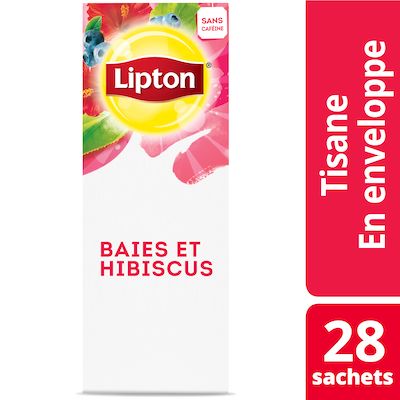 Lipton® Thé Chaud Baies et Hibiscus 6 x 28 sachets - 