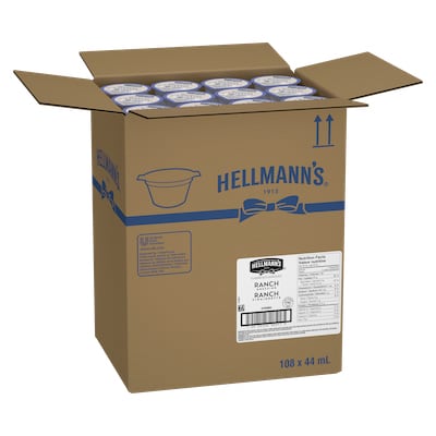 Hellmann’s® Classiques Trempette Vinaigrette Ranch 108 x 44 ml - 