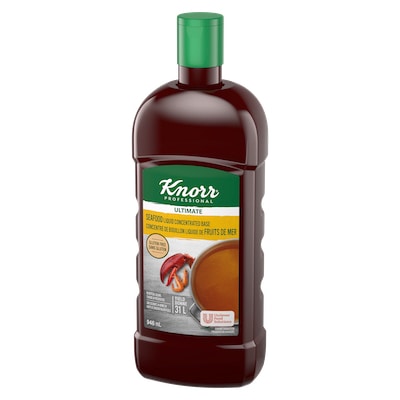 Knorr® Professionnel Ultimate Bouillon de Fruits de Mer Liquide Concentré 4 x 946 ml - 