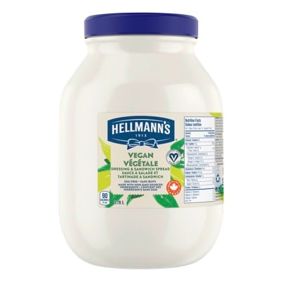 Mayonnaise Hellmann’s® végétale à haut rendement 2 x 3,78 L - Explorez de nouveaux plats à l’accent végétal avec la Mayonnaise Végétale Hellmann’s.