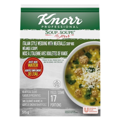 Knorr® Professionnel Soupe du Jour de Noce a l'Italienne avec Boulettes de Viande 4 x 515 gr - 