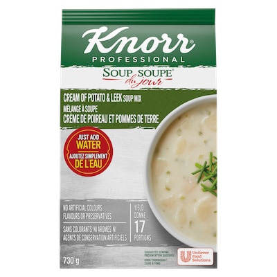Knorr® Professionnel Soupe du Jour Crème de Poireau et Pommes de Terre 4 x 730 gr - 