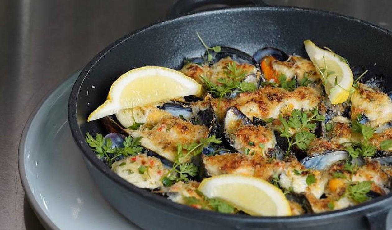 Gratinatéed Mussels – - Recipe