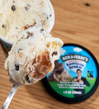 A scoop of Ben and Jerrys ice cream. A scoop of Ben and Jerrys ice cream.