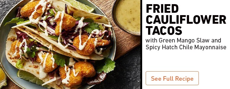 Fried Cauliflower Tacos