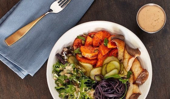 Image of Roasted Sweet Potato and Black Soba Noodle Bowl dish Image of Roasted Sweet Potato and Black Soba Noodle Bowl dish