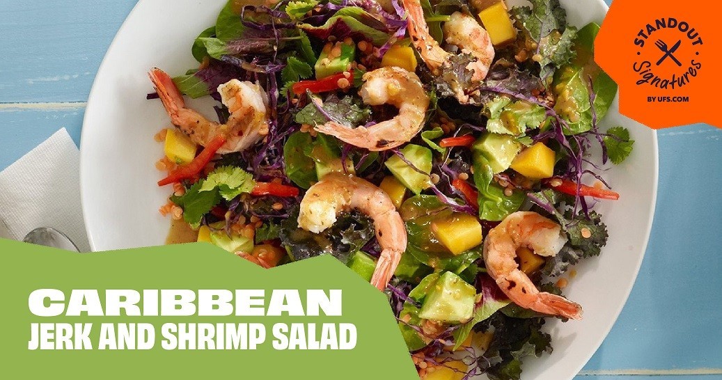 Caribbean Jerk and Shrimp Salad