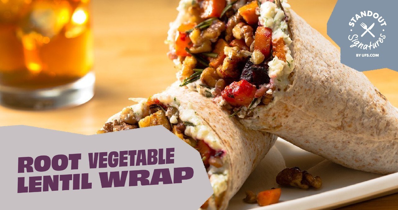 Root Vegetable Lentil Wrap