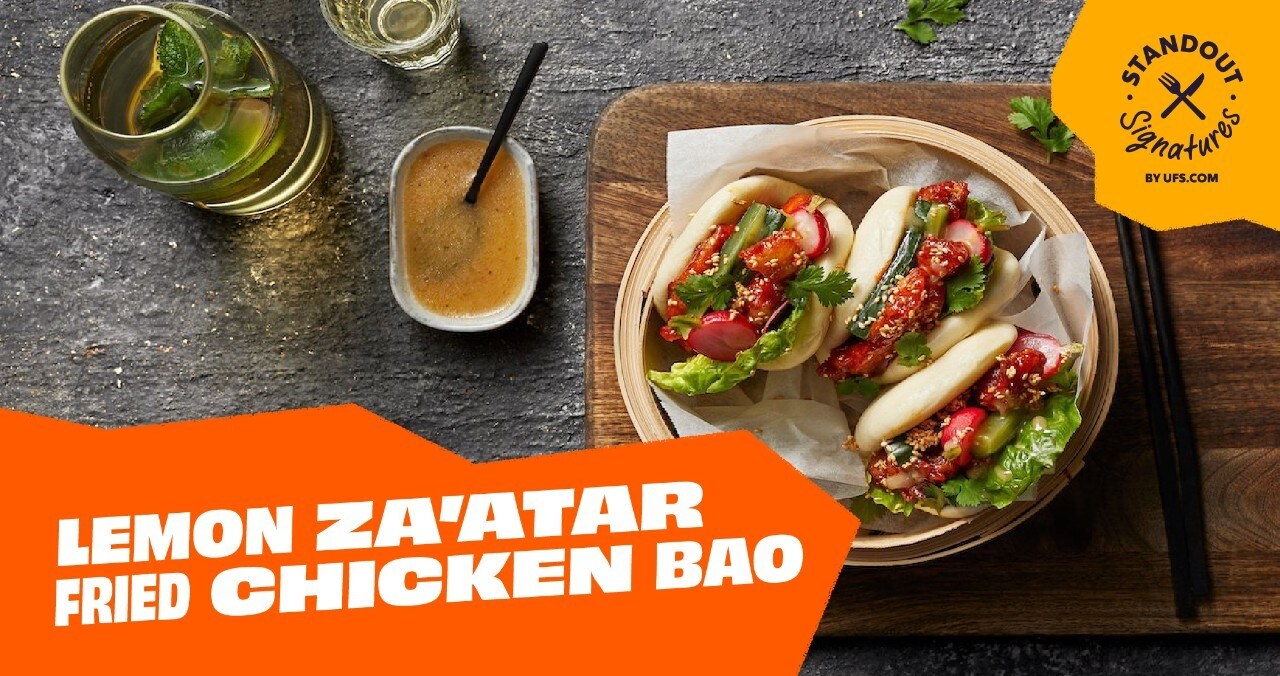 Lemon Za'atar Fried Chicken Bao