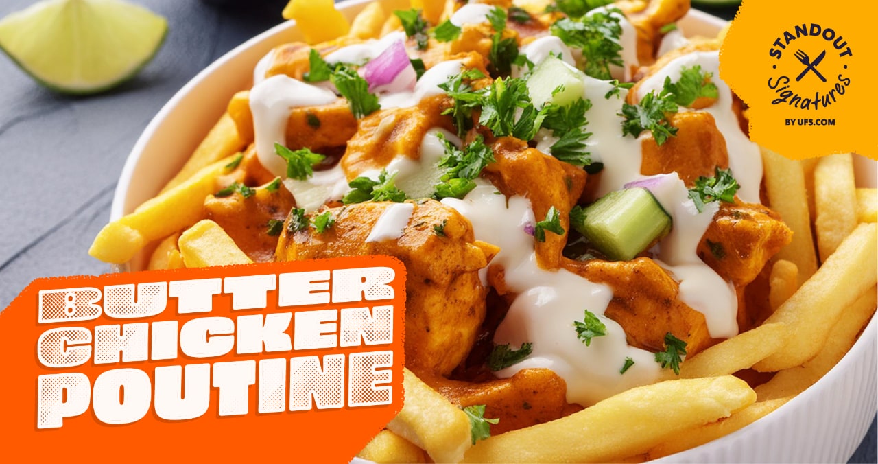Butter chicken poutine