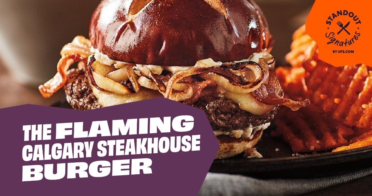 The Flaming Calgary Steakhouse Burger