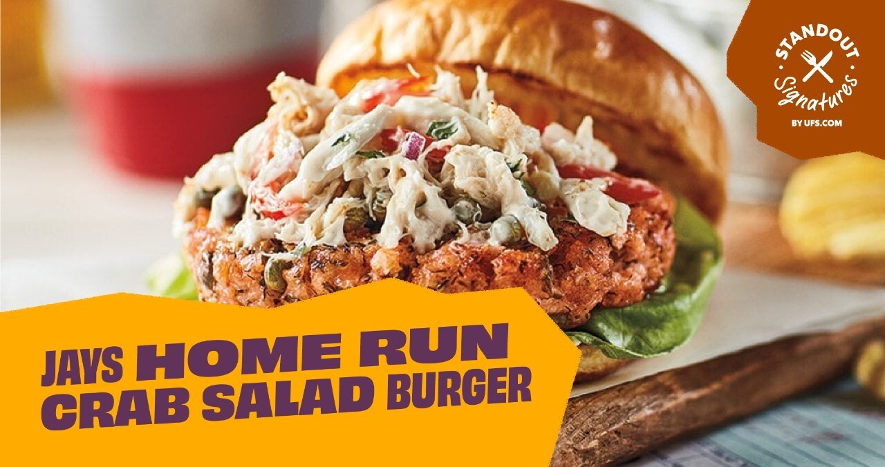 Jay's Home Run Crab Salad Burger