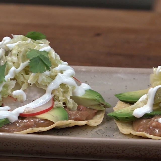 Watch Chef Dana Cohen Prepare Red Bean Tostada Watch Chef Dana Cohen Prepare Red Bean Tostada