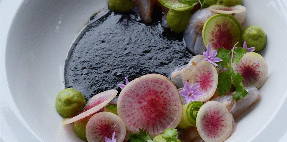 Aguachile noir du chef Sheyla Alvarado