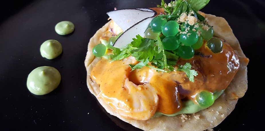 Tostada au poisson Baja du chef Edgar Palau
