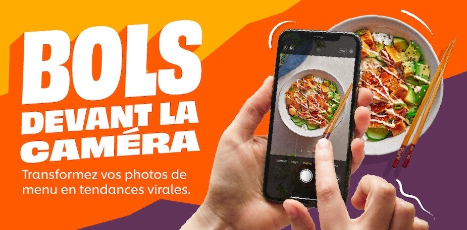 Bols devant la caméra