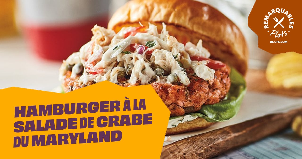 Hamburger a la salade de crabe du maryland