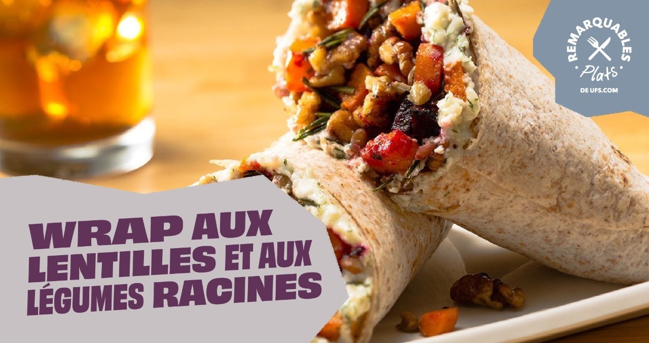 Root Vegetable Lentil Wrap