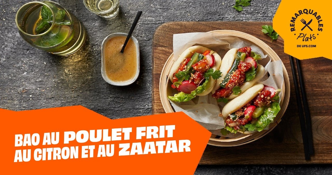 Lemon Za'atar Fried Chicken Bao