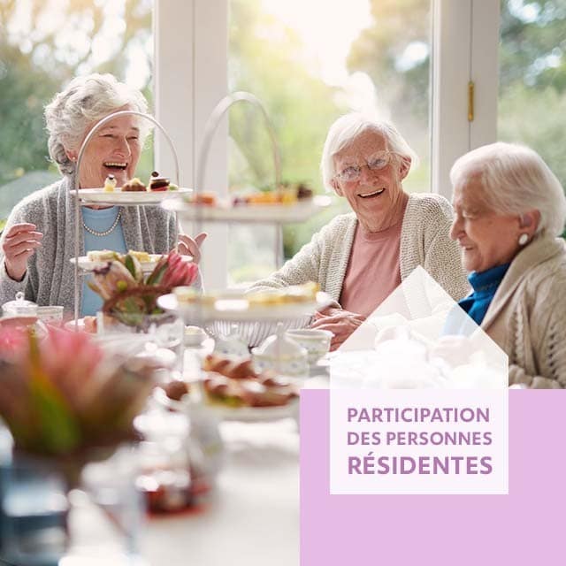 Participation des personnes résidentes